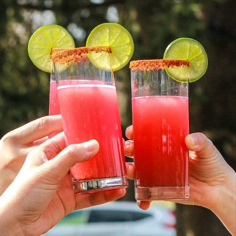 Watermelon Refresher with Black Lime & Magic Salt