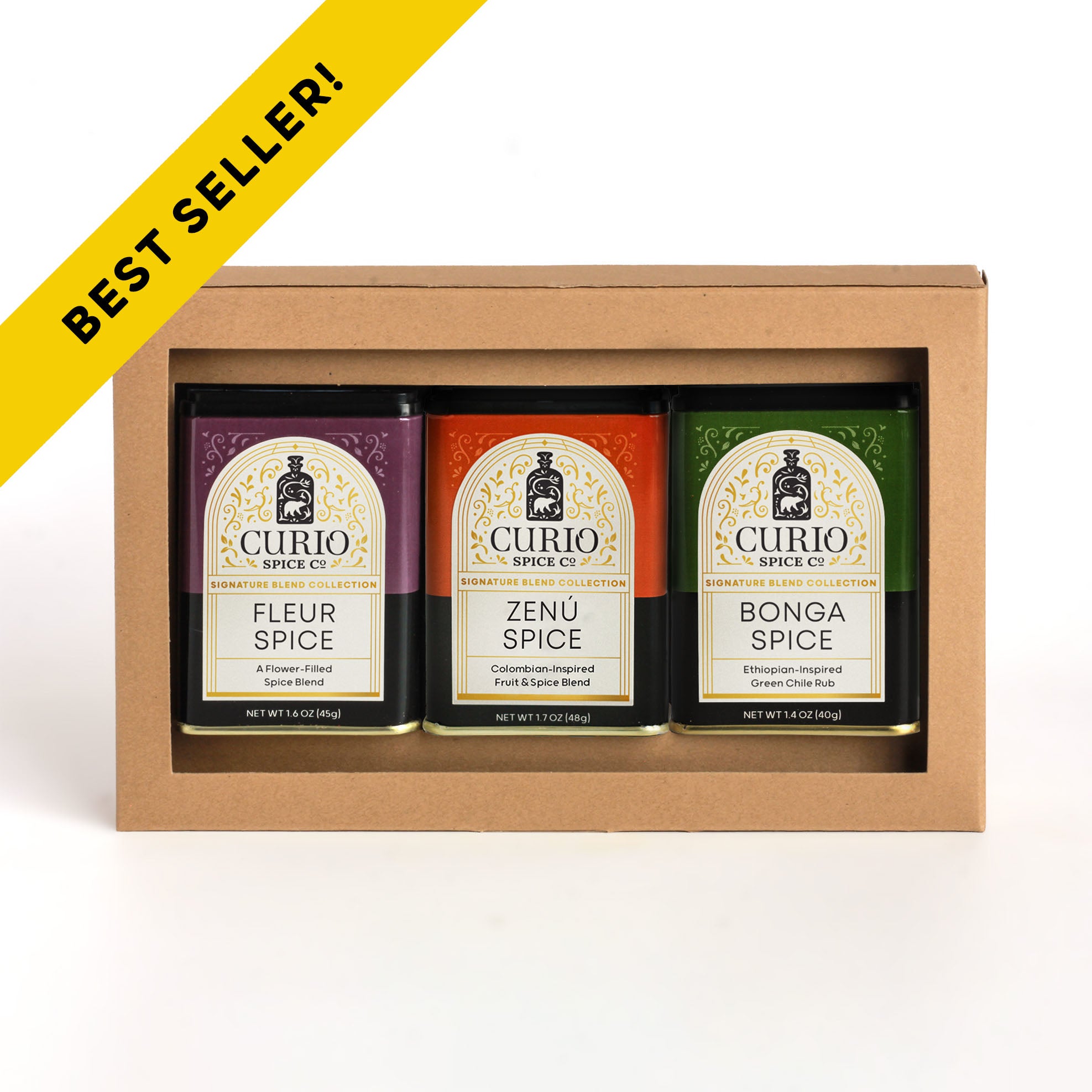Curio Spice Co Smoke & Grill seasoning & spice gift set in glass