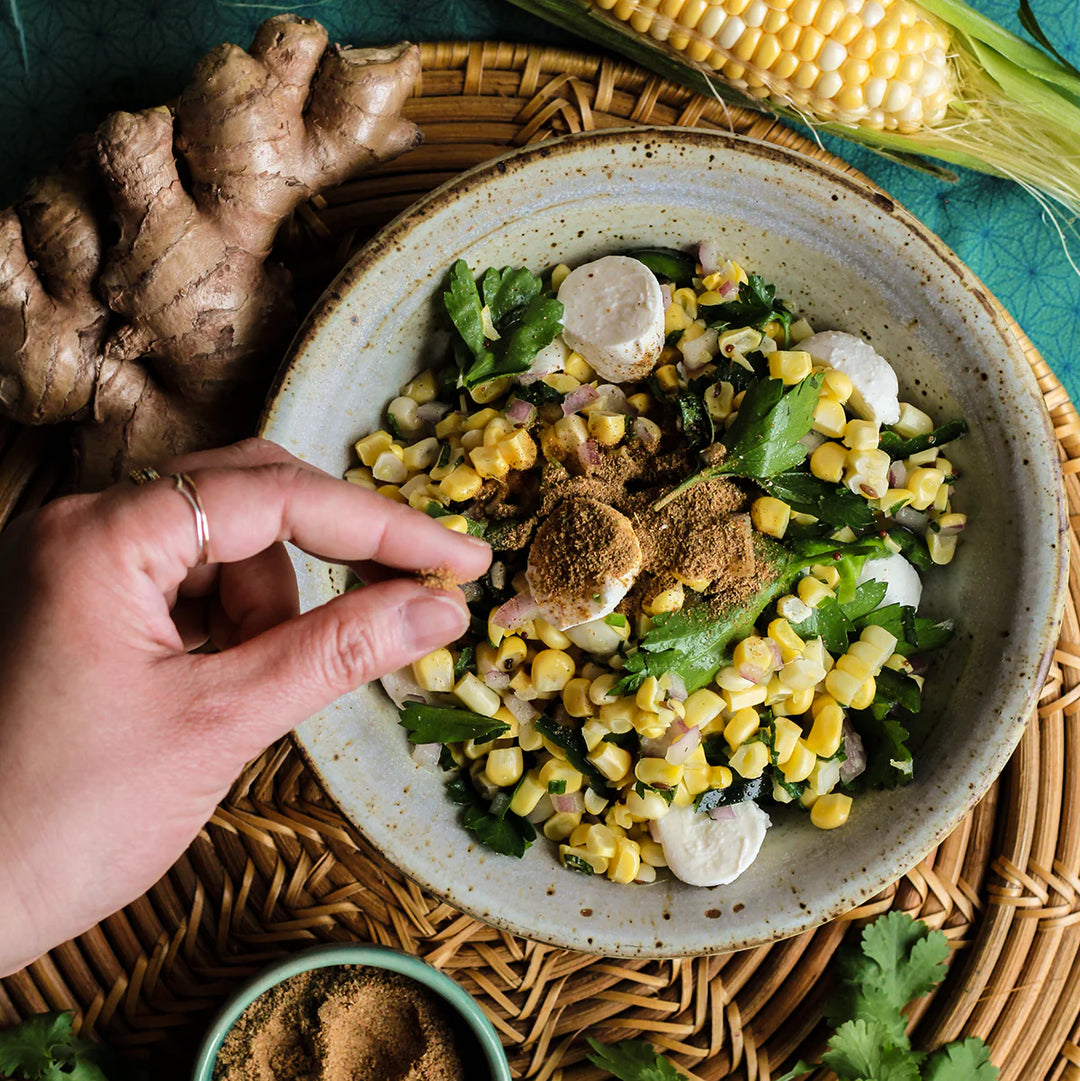 photo of a corn salad