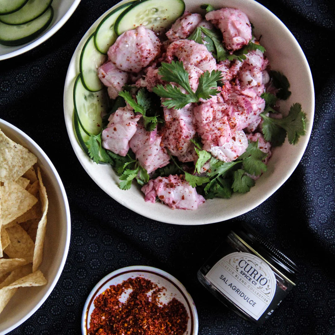 Photo of a bowl of ceviche
