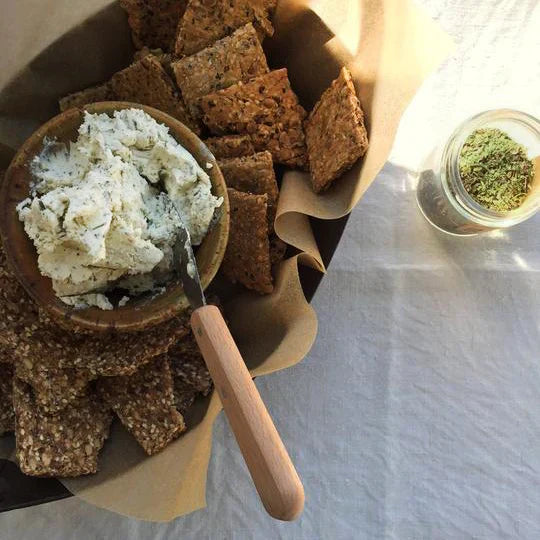 Photo of cheese spread and crackers