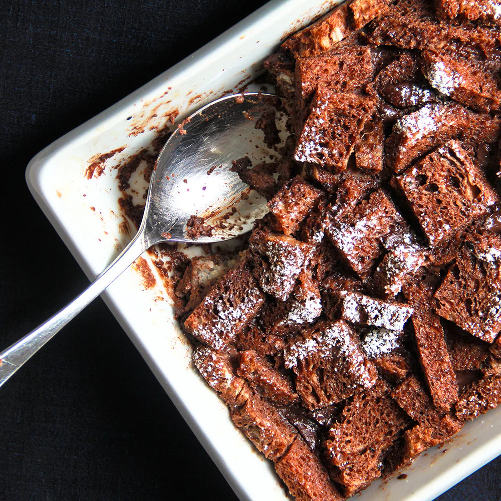 Berbere Spiced Chocolate Bread Pudding