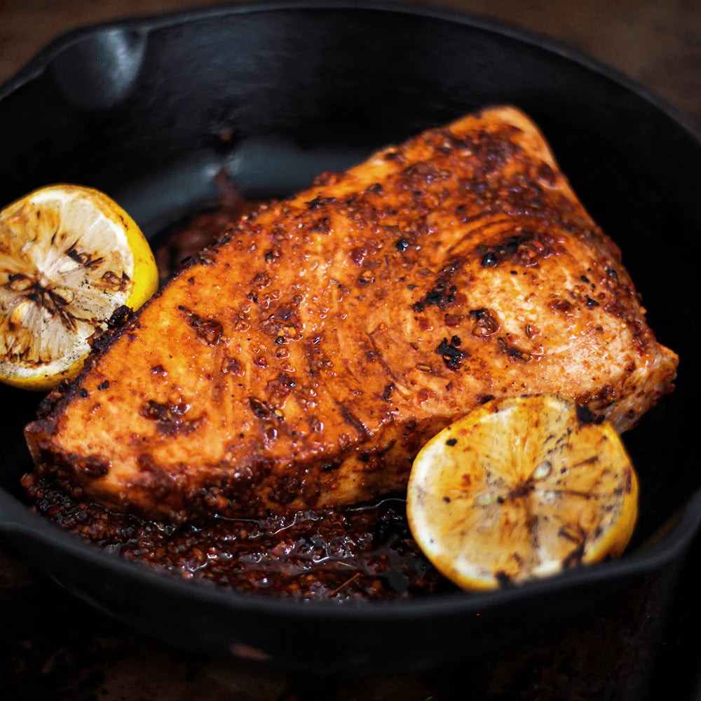 Rose Harissa Marinated Swordfish