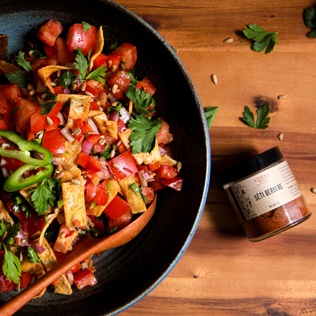 Sēti Berbere Tomato & Bread Salad