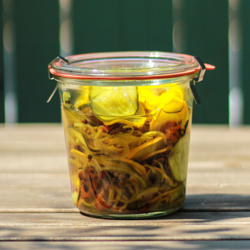 Summer Squash Pickles with Madagascar Spices