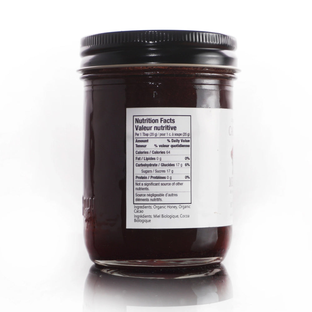 Nutrition label for Cocoa & Honey