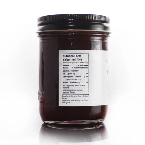 Nutrition label for Cocoa & Honey