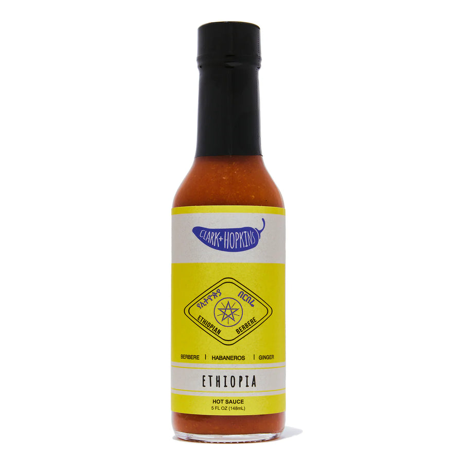 Bottle of Clark + Hopkins Ethiopia Hot Sauce