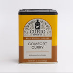 Curio Spice Co. Comfort Curry spice tin on a white background