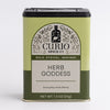 Curio Spice Co. Herb Goddess spice tin on a white background