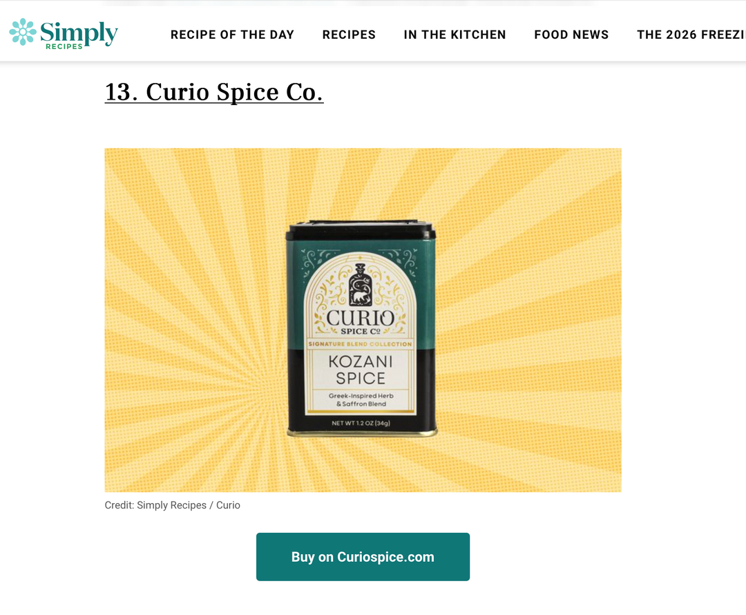 Simply Recipes collection of the best gifts featuring Curio Spice Co.