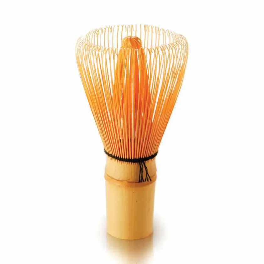 Traditional Japanese whisk (Chasen) on a white background