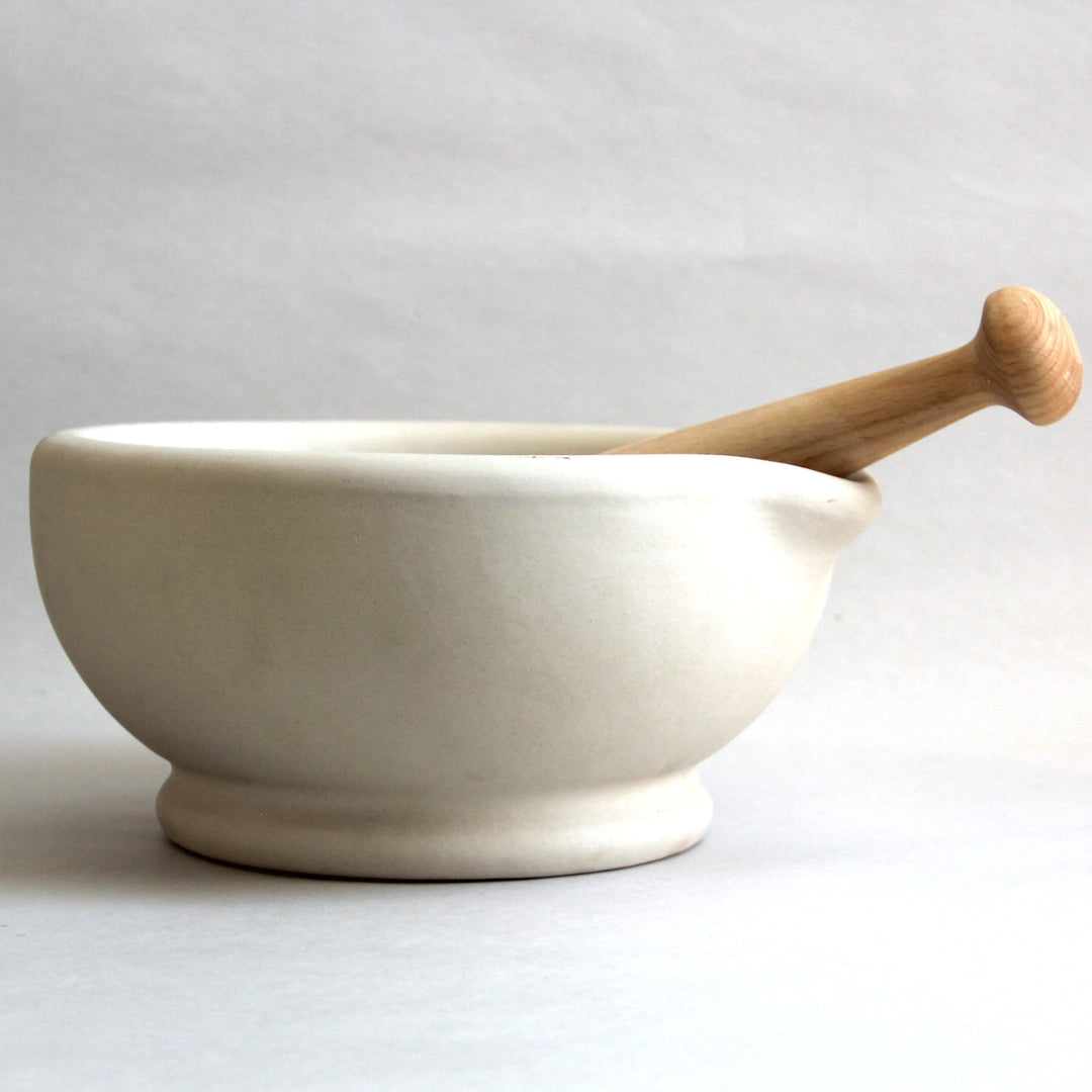 8.3" (21 cm) Size 6 Ceramic Mortar & Pestle