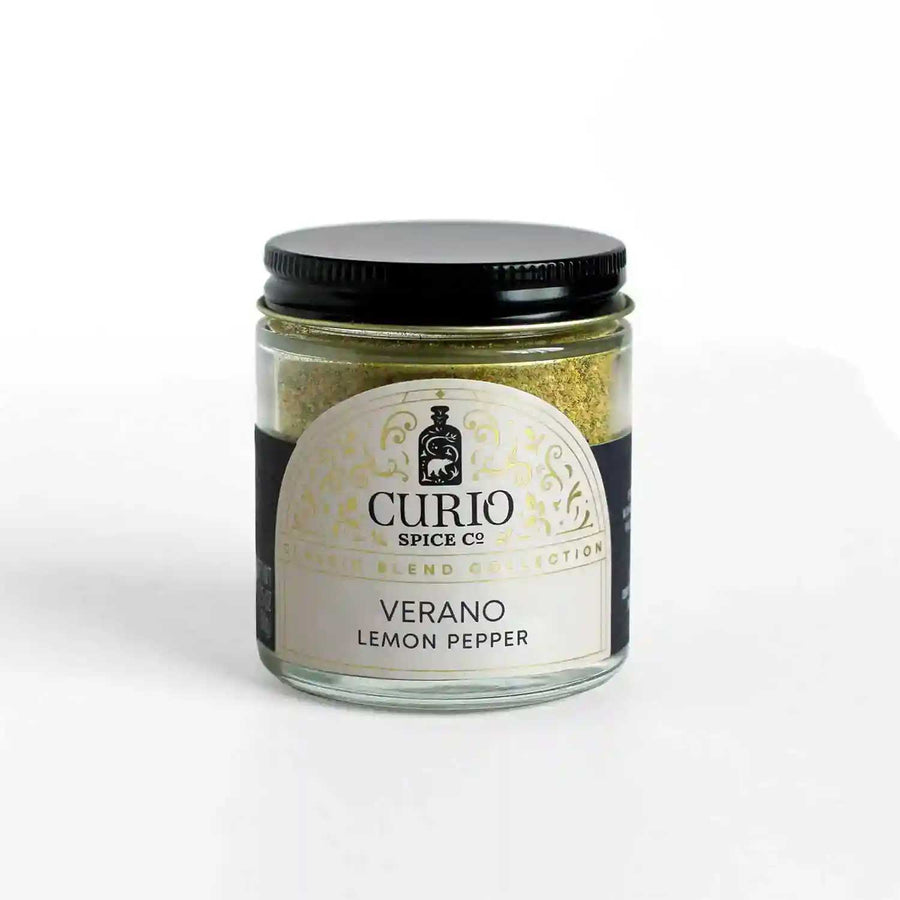 Glass jar of Verano Lemon Pepper