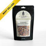 Curio Spice Co. Beverage Blend Summer Sangria Spice in a resealable bag.