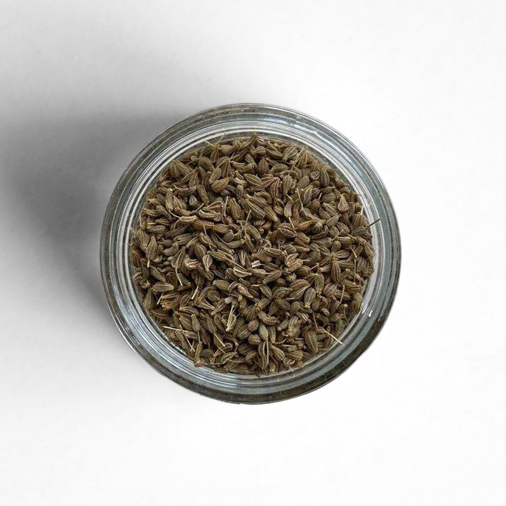 Top-down view of Anise seeds