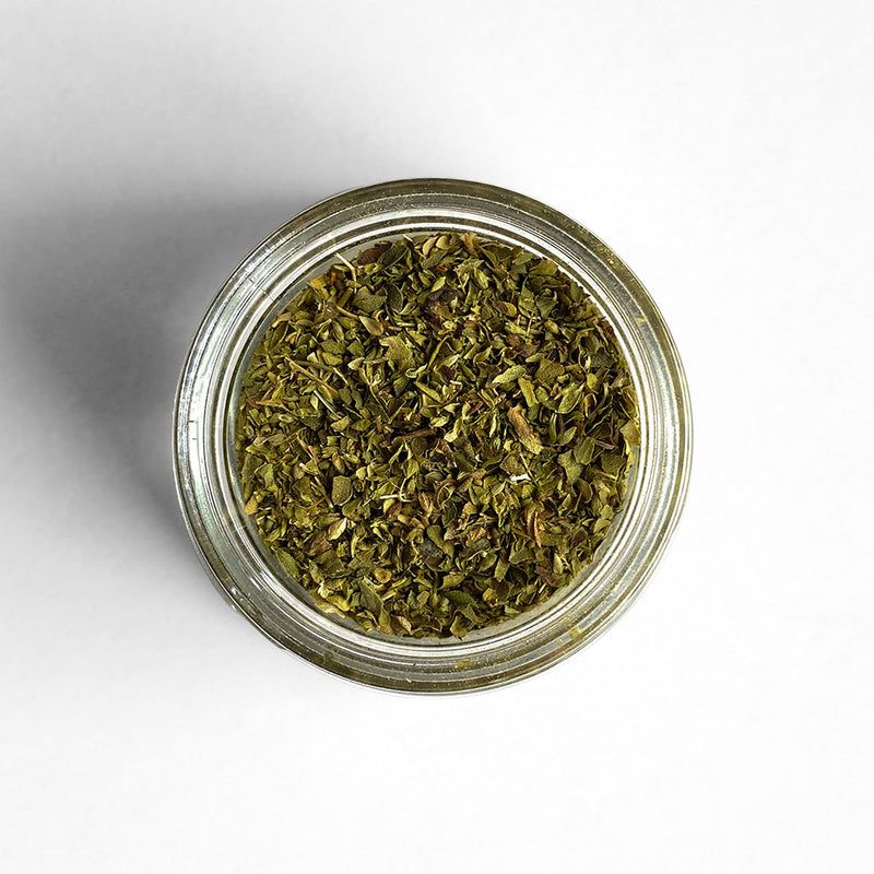 Top-down view of Greek Oregano