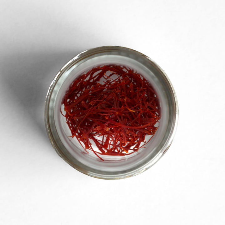 Top-down view of Afghan Saffron
