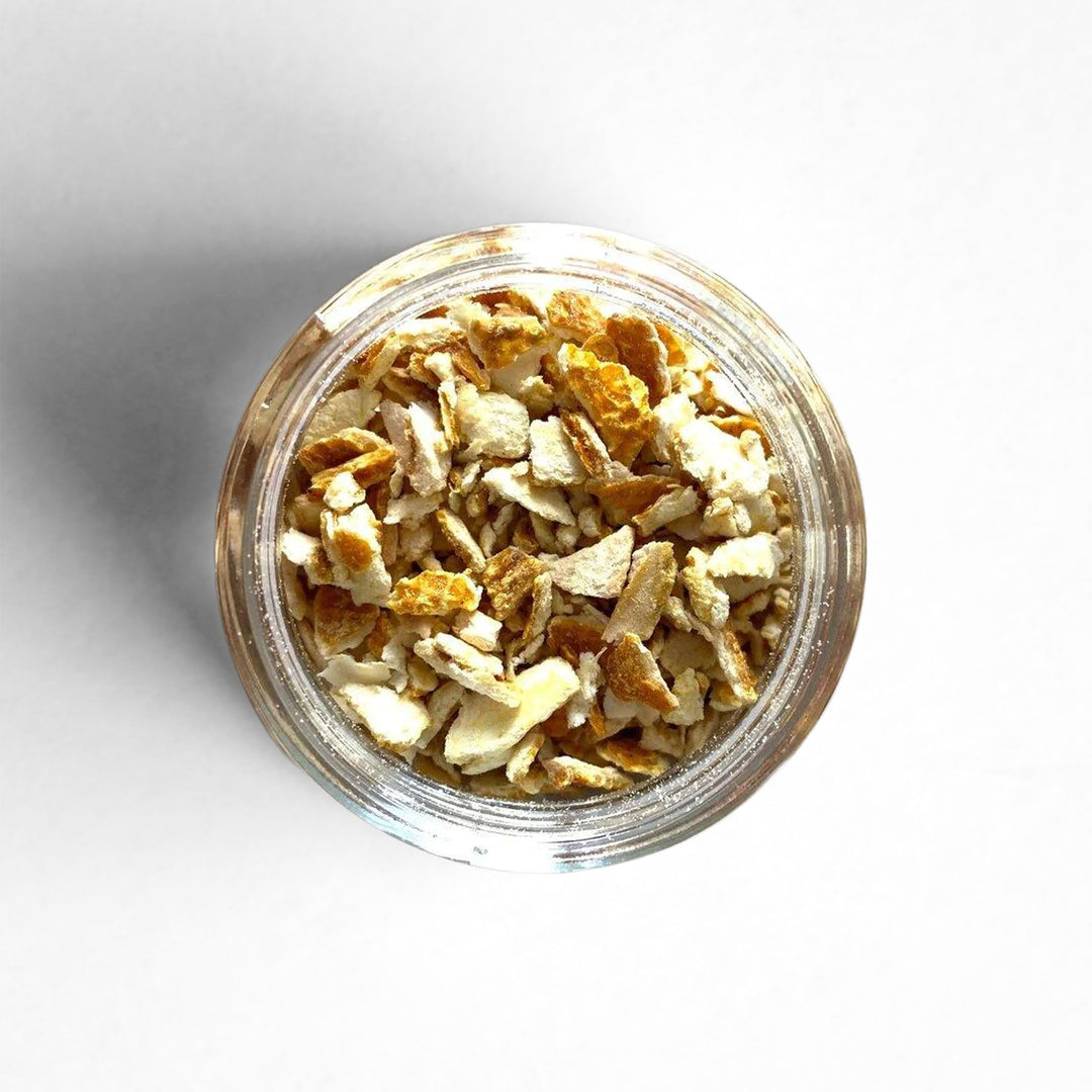 Top-down view of Japanese Yuzu Peel.