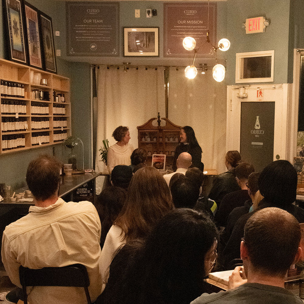 Crowd at the Curio Lab for Betty Liu's cookbook "The Chinese Way" event