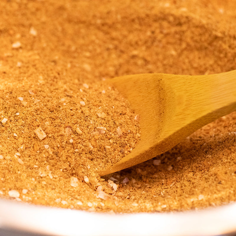 A close-up of a spice blend from Curio's Spice Blending classes