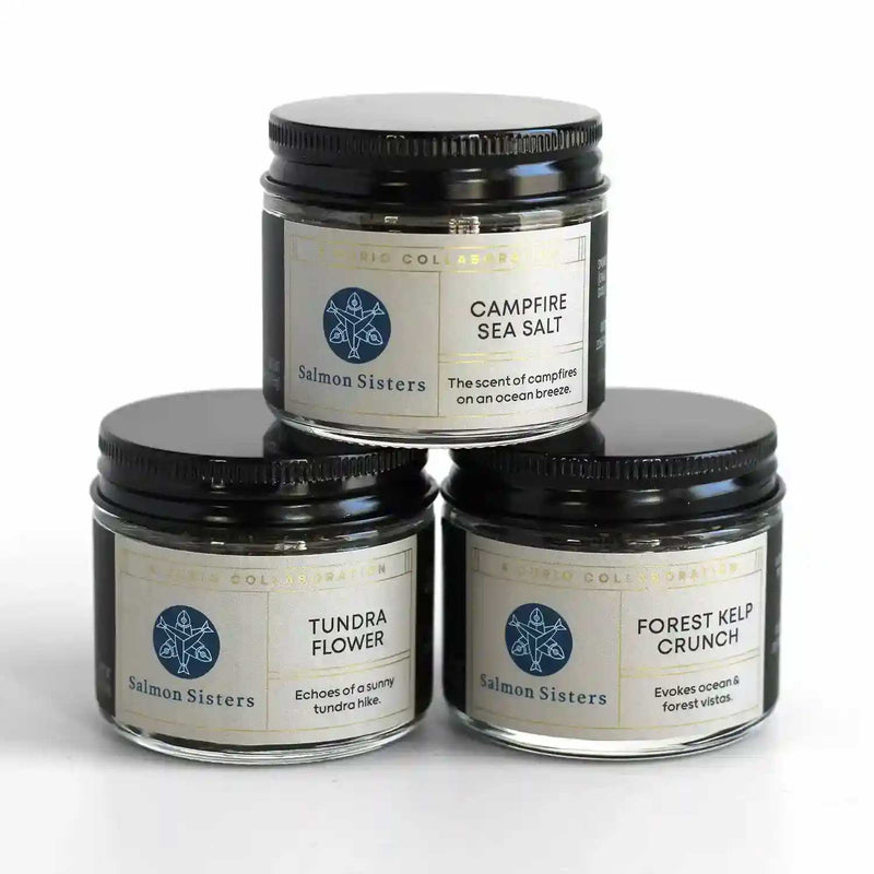 All three Salmon Sisters blends, a collaboration with Curio Spice