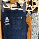 Hedley & Bennet Jack Navy Denim with Curio Spice logo