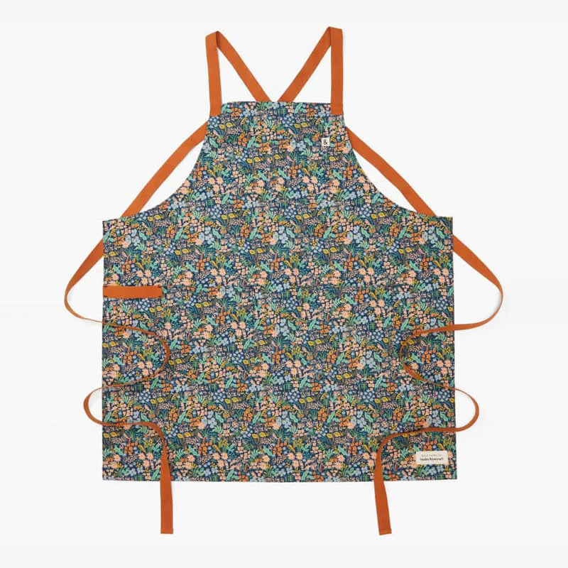 Hedley & Bennet Rifle Paper Co. Meadow Blue Apron