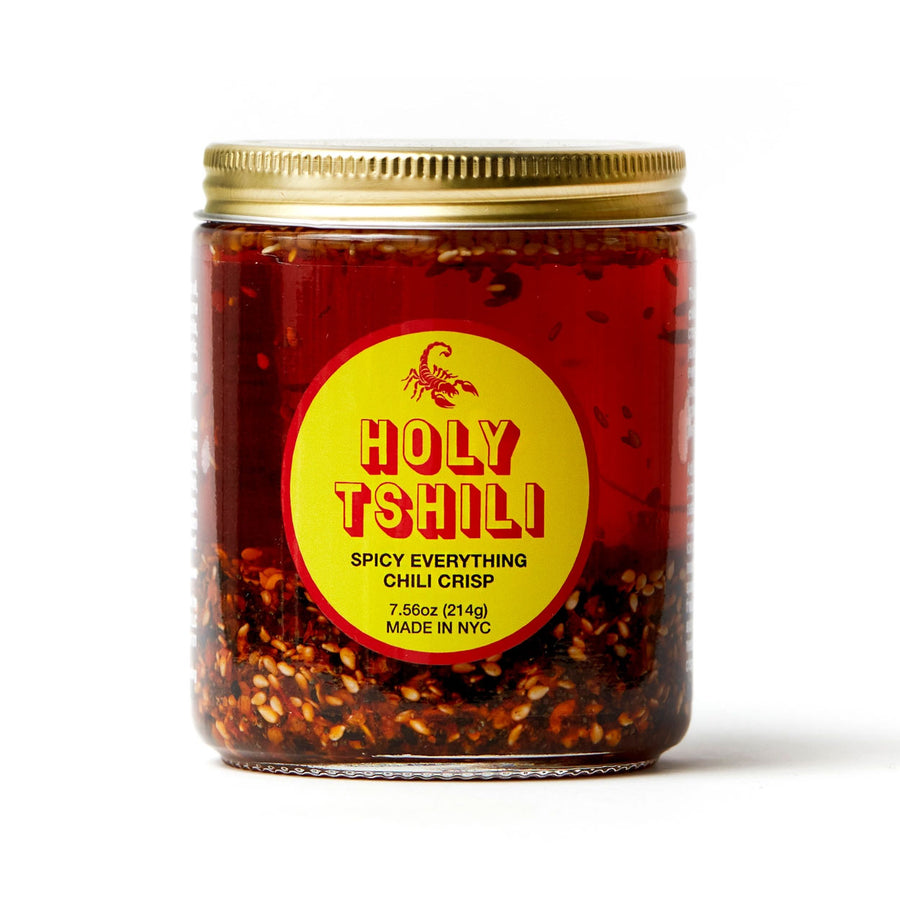 Jar of Holy Tshili chili crisp