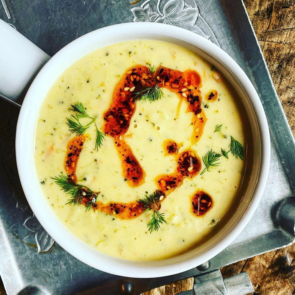 Holy Tshili poured over soup