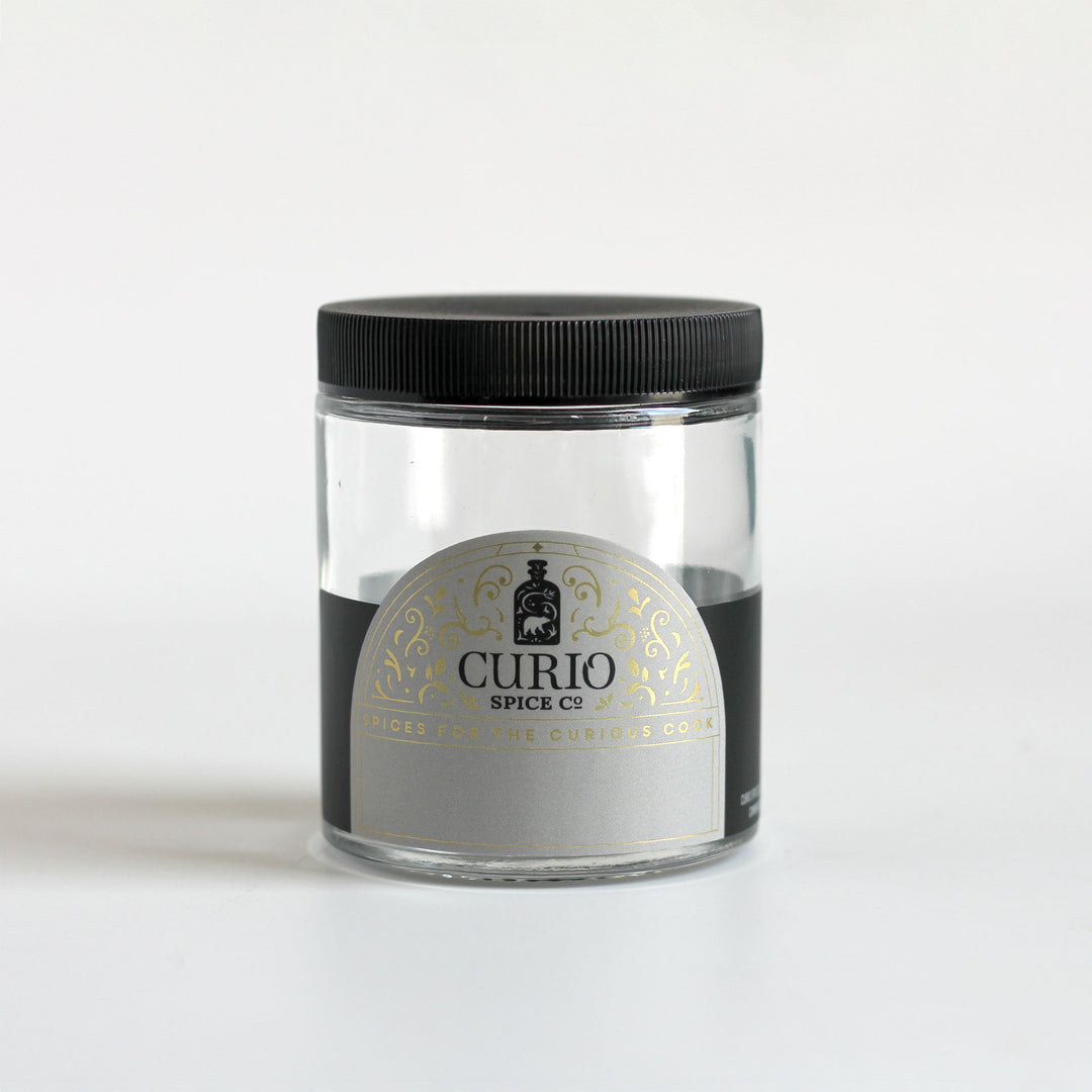 6-oz clear glass Curio Spice jar