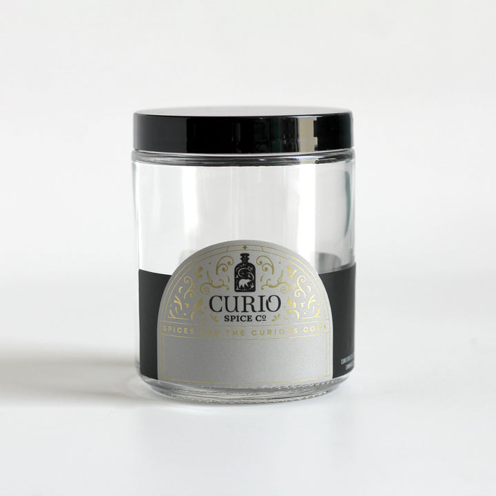 8-oz clear glass Curio Spice jar