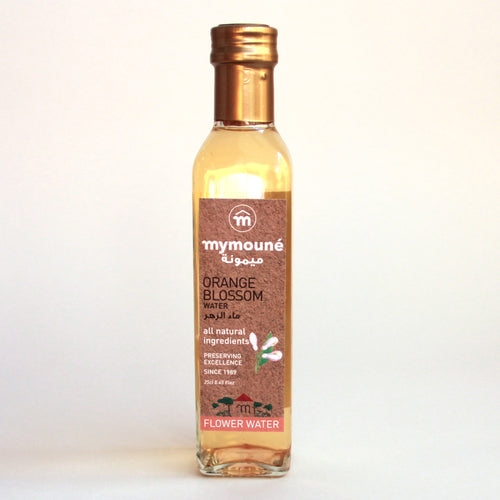 Bottle of Orange Blossom Water, an essential in many Middle Eastern recipes and baked goods.