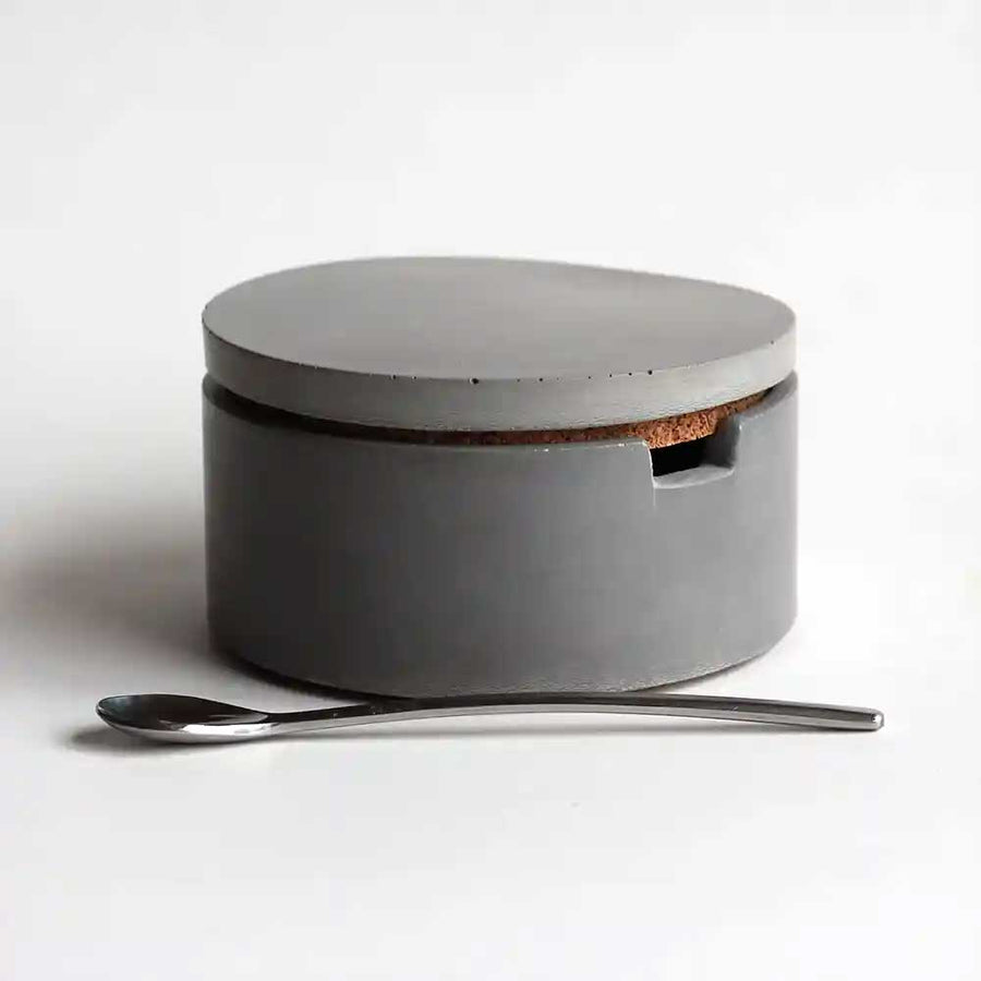 Concrete Salt Cellar in Gray