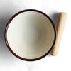 Top-down view showing the grain pattern of Suribachi.
