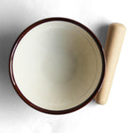Top-down view showing the grain pattern of Suribachi.