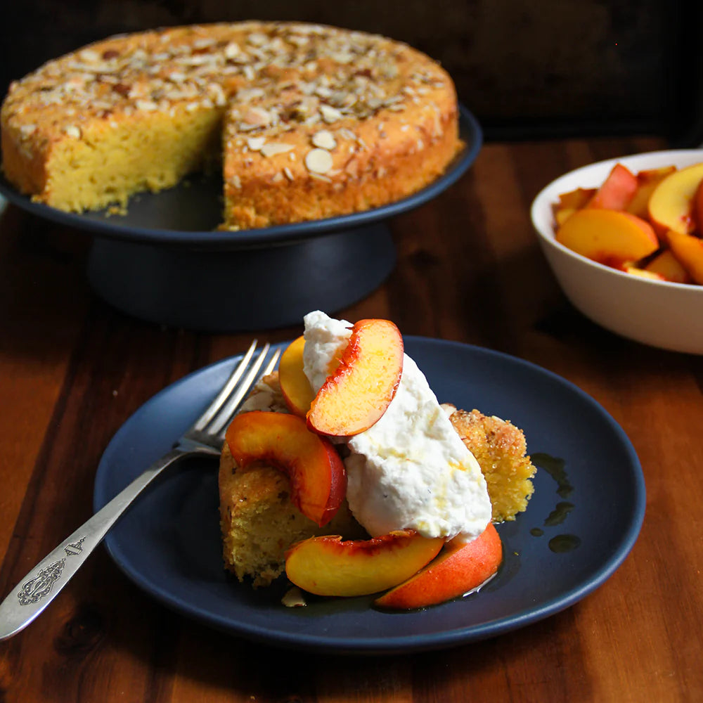 Saffron, Almond & Olive Oil Cake