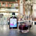 Urban Pharm Wild Blueberry & Basil shrub in a cocktail