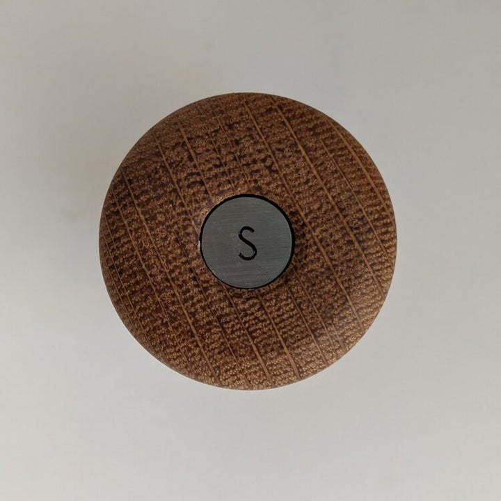 Top-down view showing a Salt label.