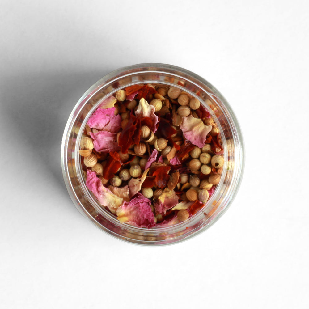 Top-down view of Moroccan Pickling Spice.