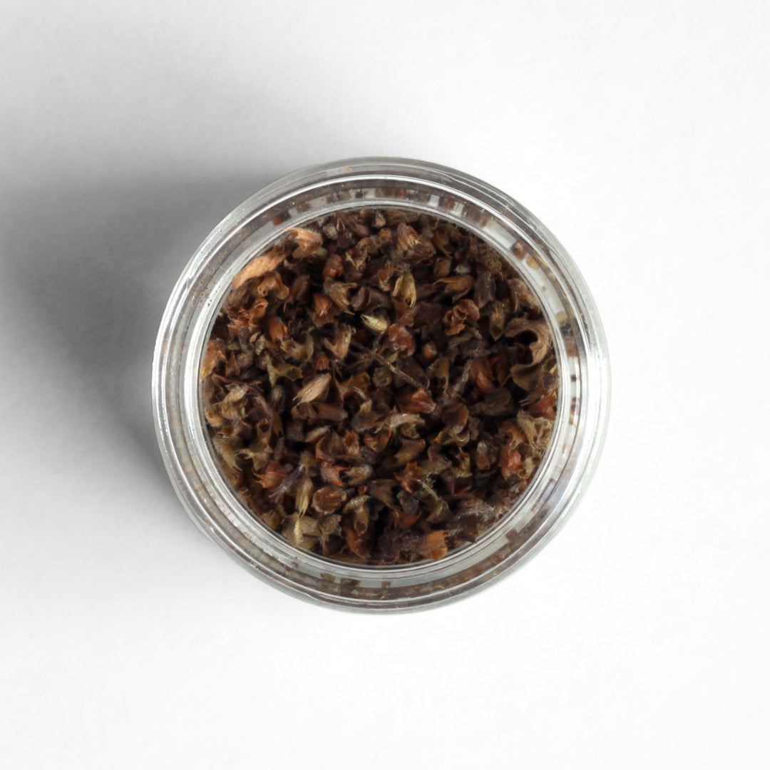 Top-down view of dried Ethiopian Besobela