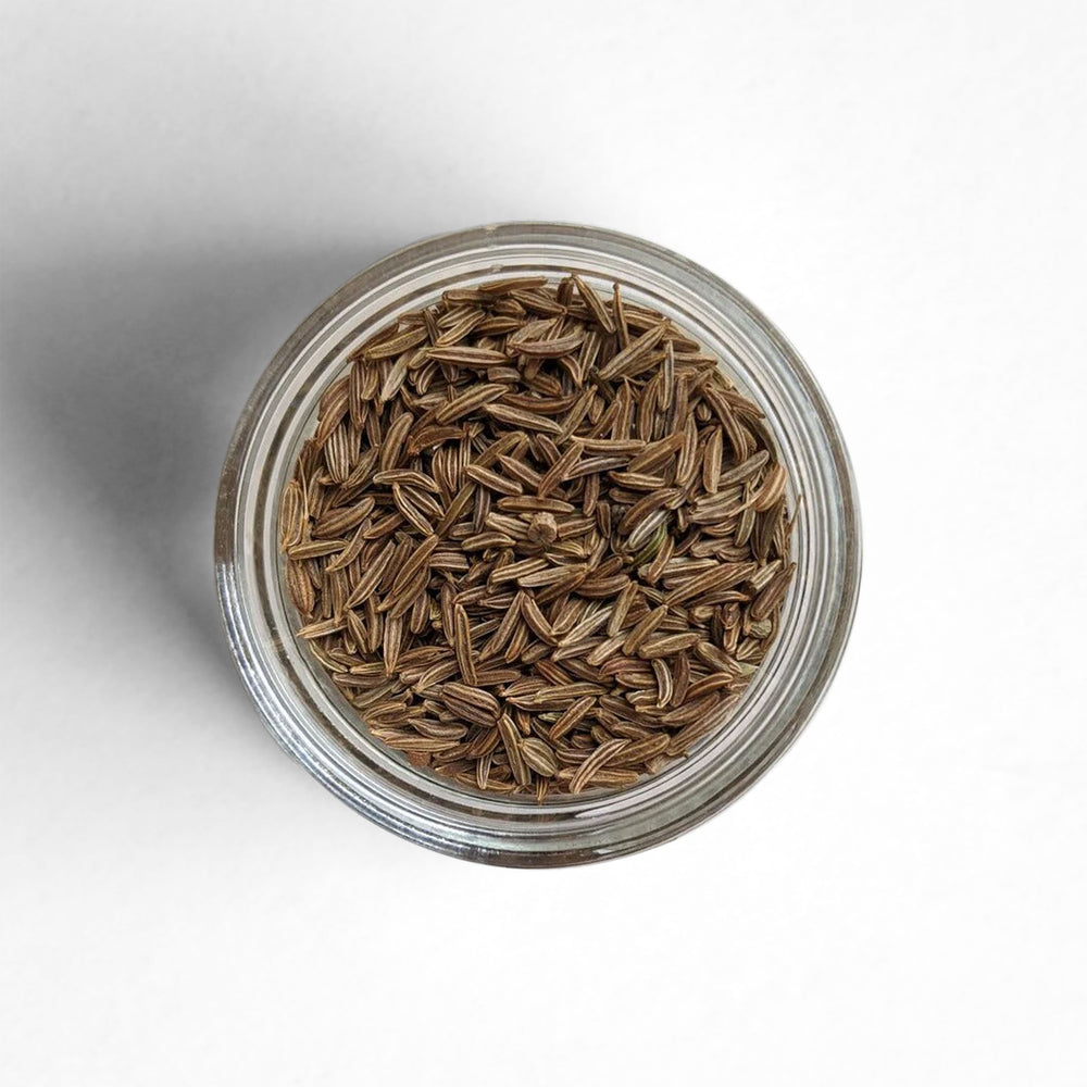 Top-down view of Caraway Seeds