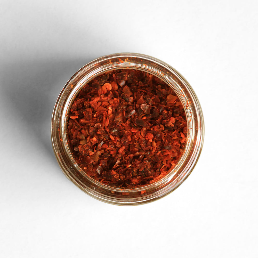 Top-down of Turkish Maras Chile Flakes