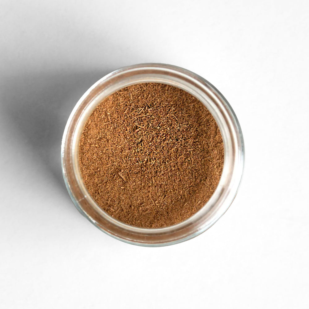 Top-down of round Sri Lankan Sweet Cinnamon