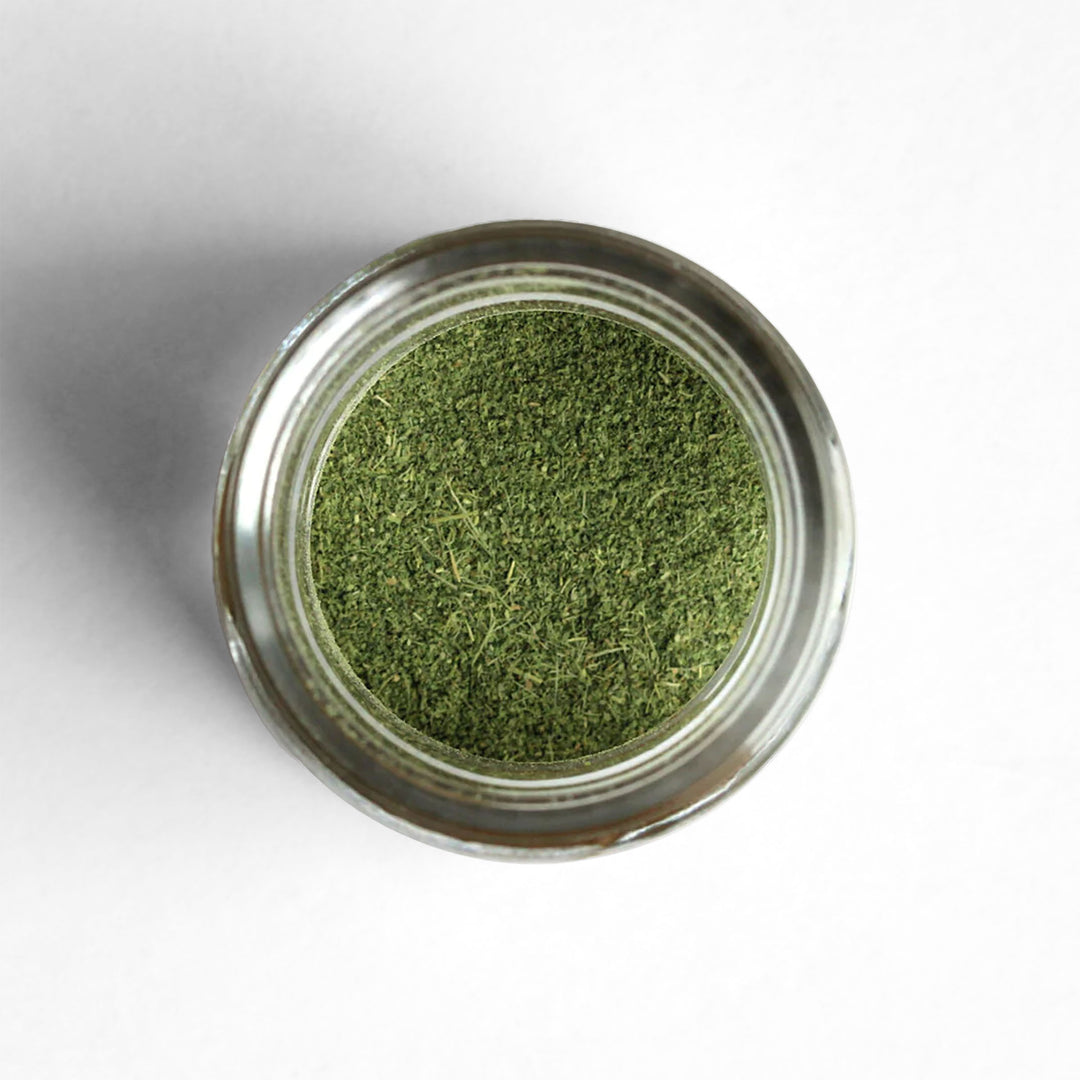 Top-down view of Makrut Lime Leaf