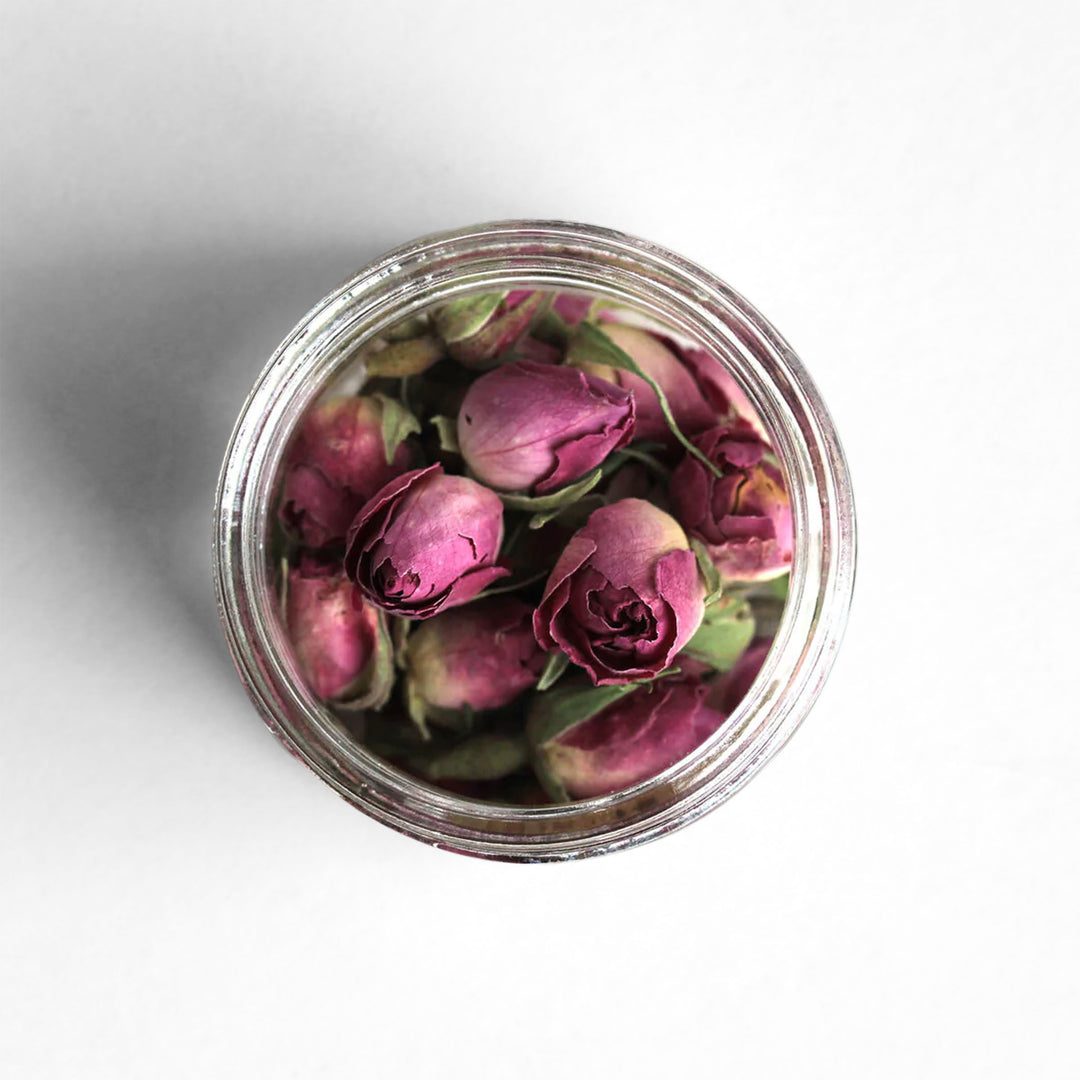 Top-down view of Moroccan Rose Buds