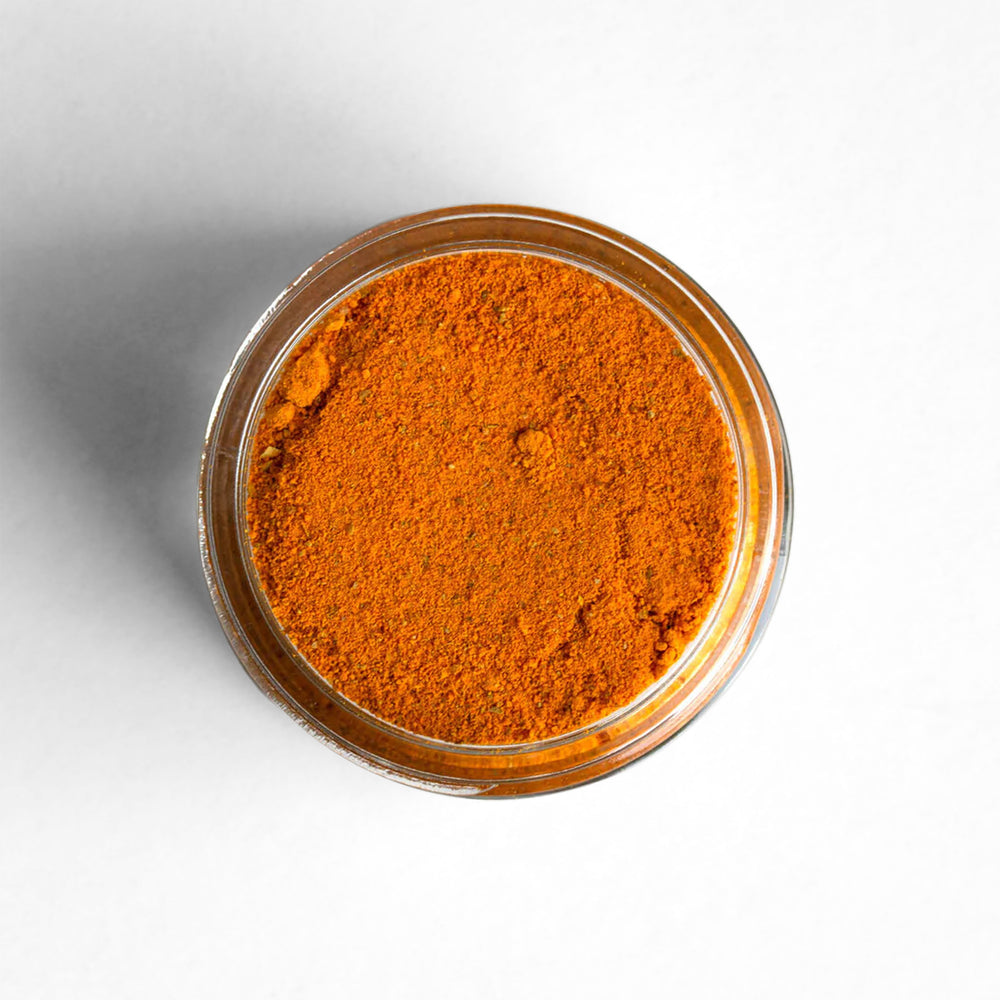 Top-down view of Costa Rican Ground Turmeric sourced from our friends at Cinco Ramas.