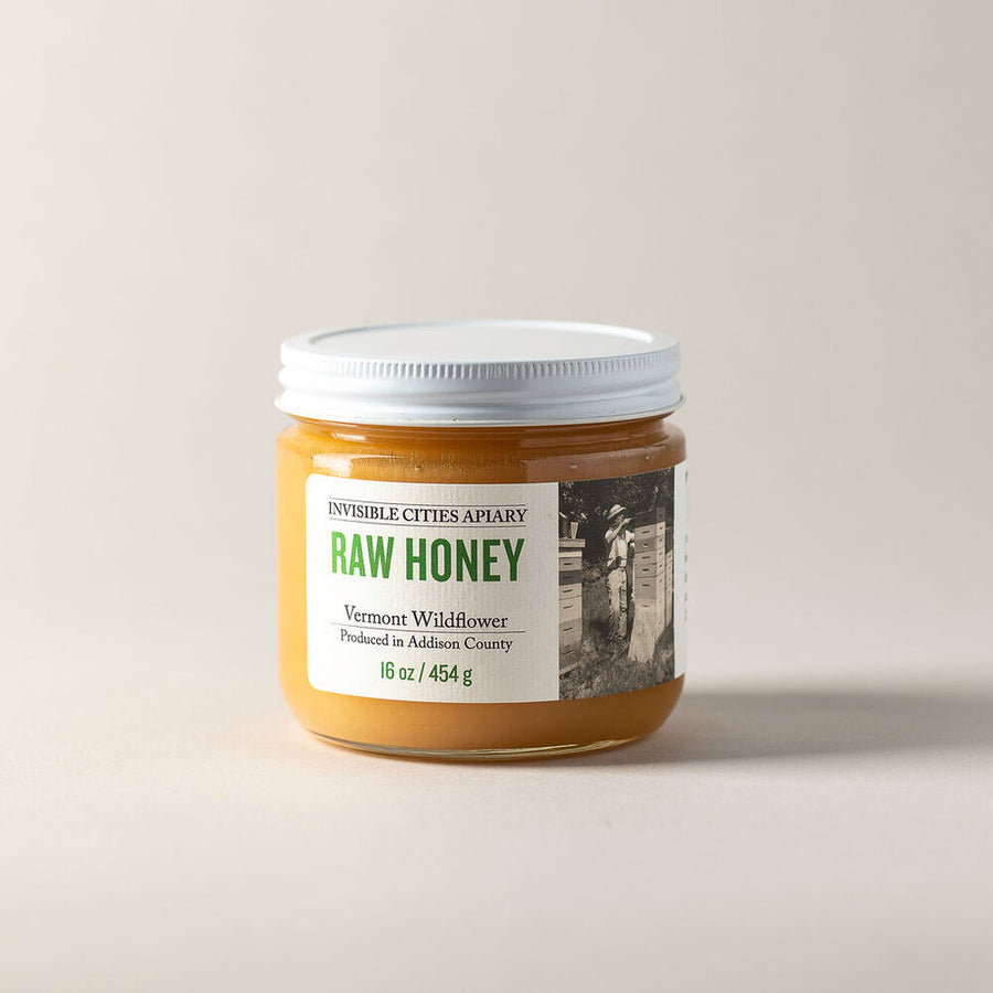 Raw Vermont Wildflower Honey from Invisible Cities Apiary